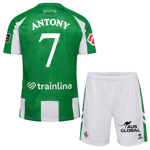 Billiga Fotbollströjor Barn Real Betis Hemmatröja 2025/26 Antony 7