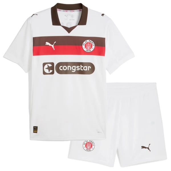 Billiga Fotbollströjor Barn St. Pauli Bortatröja 2025/26 Fotbollsställ