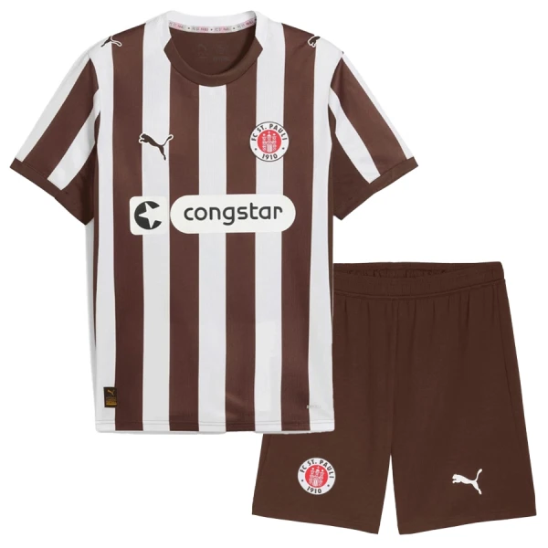 Billiga Fotbollströjor Barn St. Pauli Hemmatröja 2025/26 Fotbollsställ