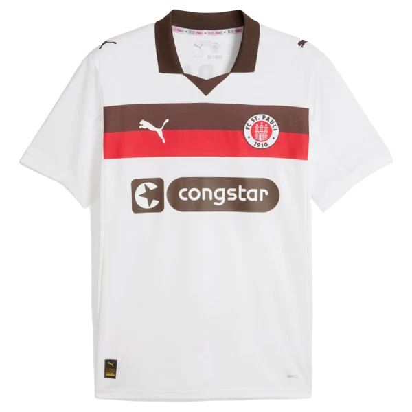 Billiga Fotbollströjor Herr St. Pauli Bortatröja 2025/26 Kortärmad