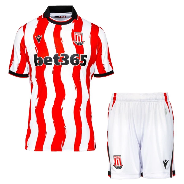 Billiga Fotbollströjor Barn Stoke City FC Hemmatröja 2025/26 Fotbollsset