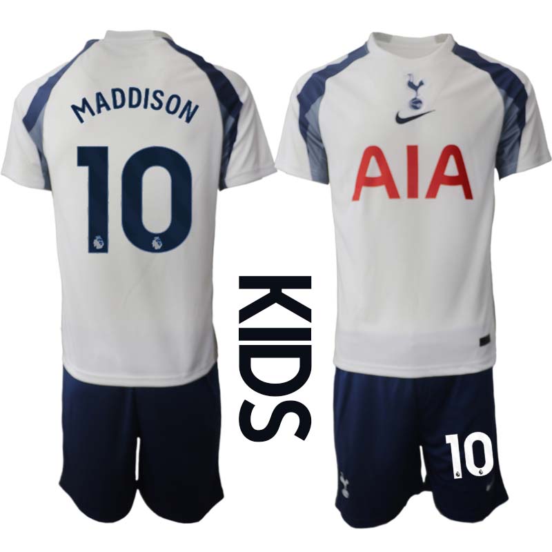Billiga Fotbollströjor Barn Tottenham Hotspur Hemmaställ 2025/26 set James Maddison 10