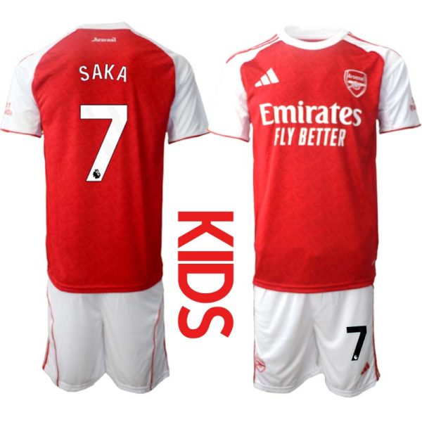 Fotbollströjor Barn Billiga Arsenal Hemmaställ 2025/26 Bukayo Saka 7