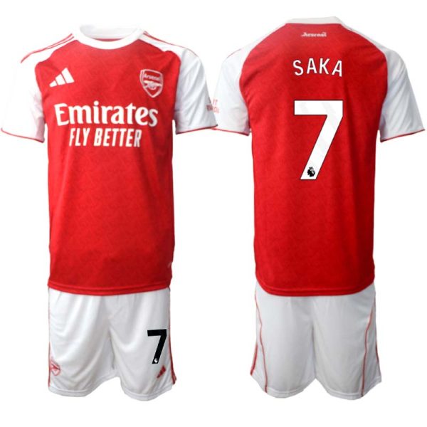 Fotbollströja Herr Arsenal Hemmaställ 2025/26 Fotbollsställ Bukayo Saka 7