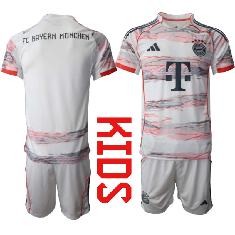 Billiga Fotbollströjor Barn FC Bayern München Bortaställ 2025/26 set