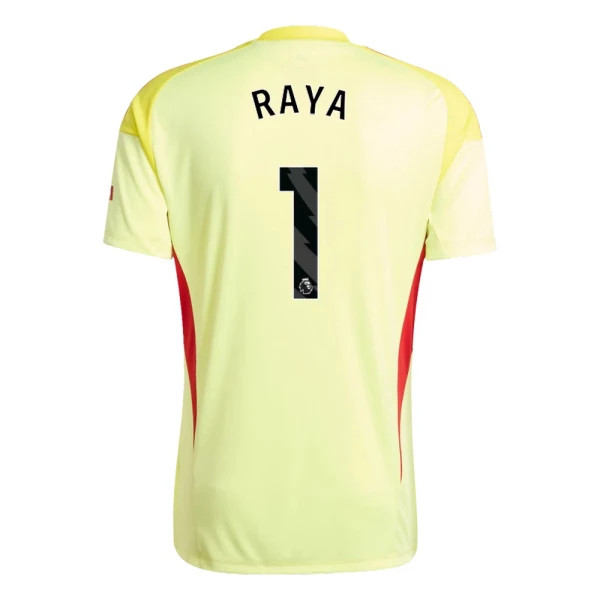 Fotbollströja med namn David Raya 1 Arsenal Målvakt Hemmatröja 2025/26 Herr