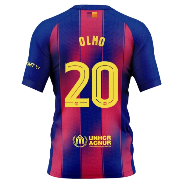 FC Barcelona Herr tröja Hemma 2025/26 Kortärmad Dani Olmo 20