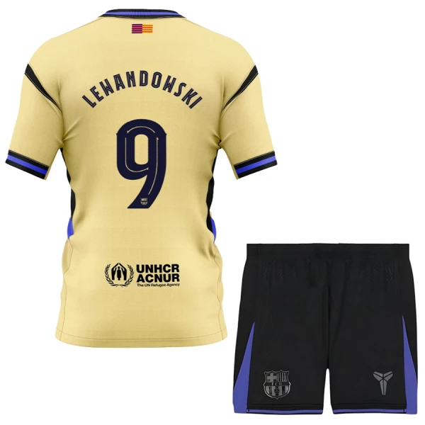 Barn Fotbollskläder FC Barcelona x Kobe Bryant 2025/26 Bortadräkt Robert Lewandowski 9