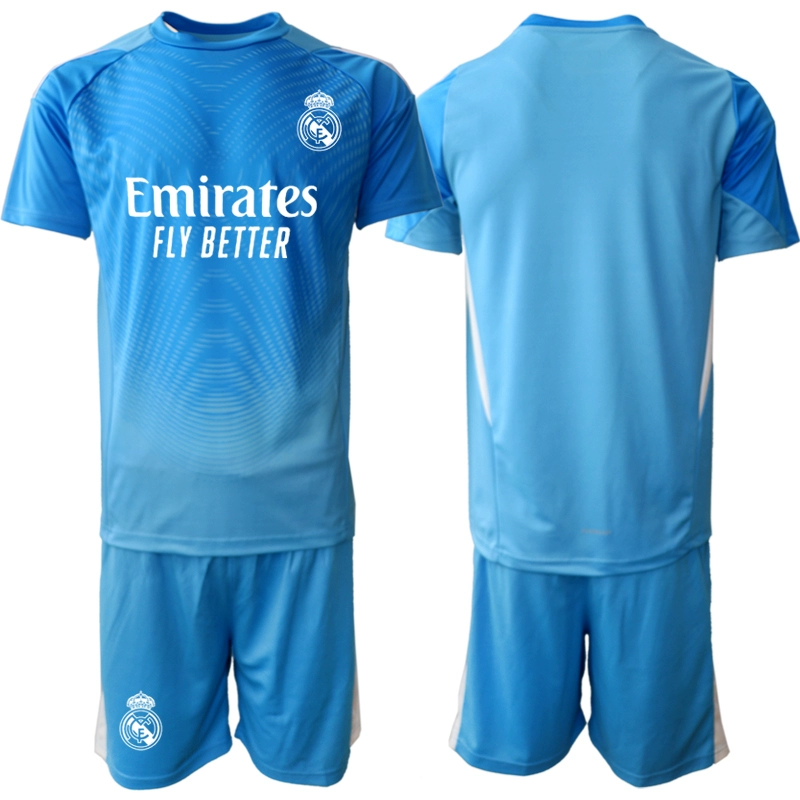 Billiga Fotbollströjor Barn Real Madrid Målvaktströja 2025-26 Blå