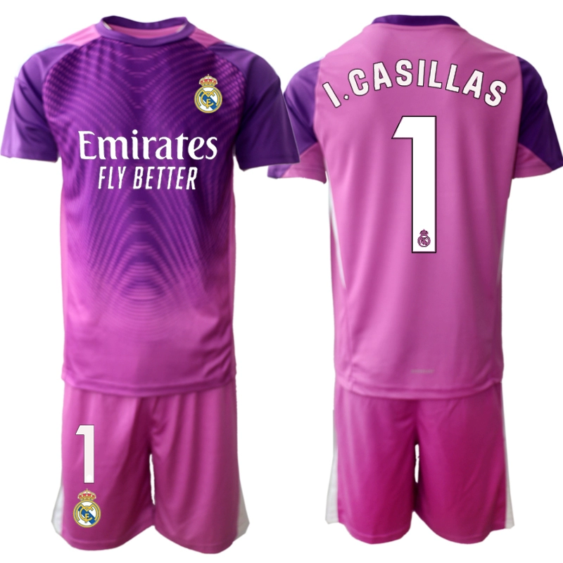 Fotbollskläder Barn Real Madrid Bortatröja 2025-26 Målvaktströja Iker Casillas 1
