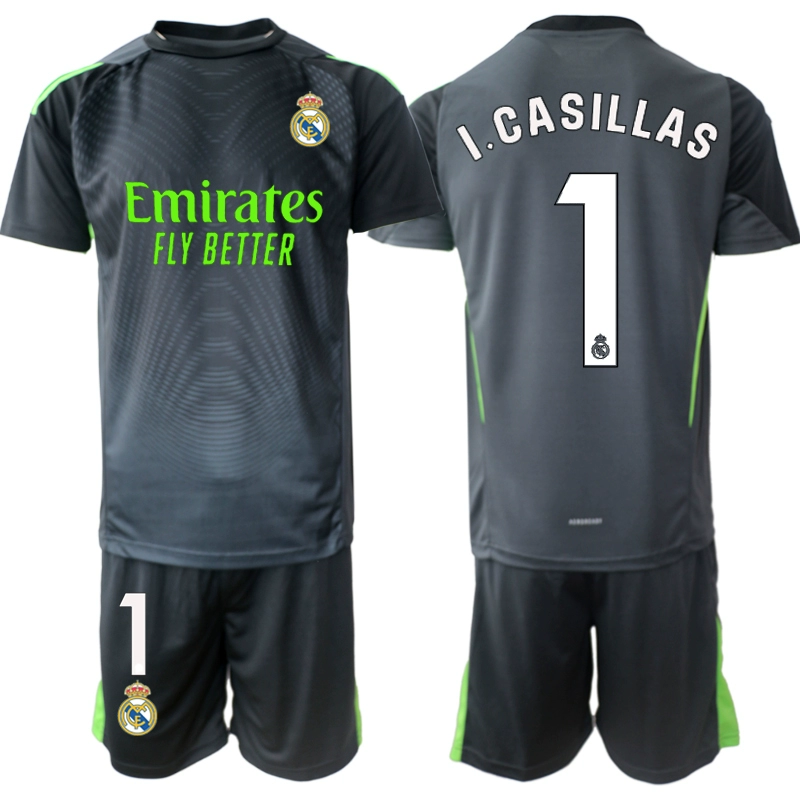 Fotbollströja Barn Real Madrid Målvaktströja 2025-26 Iker Casillas 1