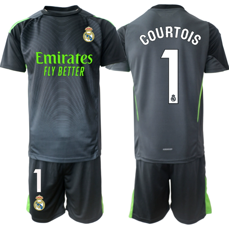 Fotbollströja Barn Real Madrid Målvaktströja 2025-26 Thibaut Courtois 1
