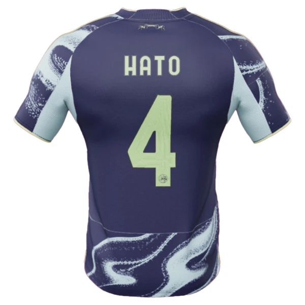 Ajax Bortatröja 2025/26 Herr Fotbollströjor med tryck Jorrel Hato 4