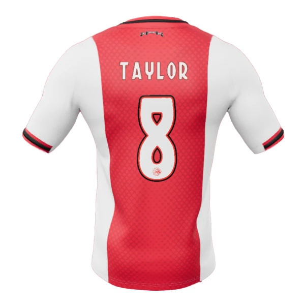 Ajax Hemmatröja 2025/26 Herr Fotbollströja med namn Kenneth Taylor 8