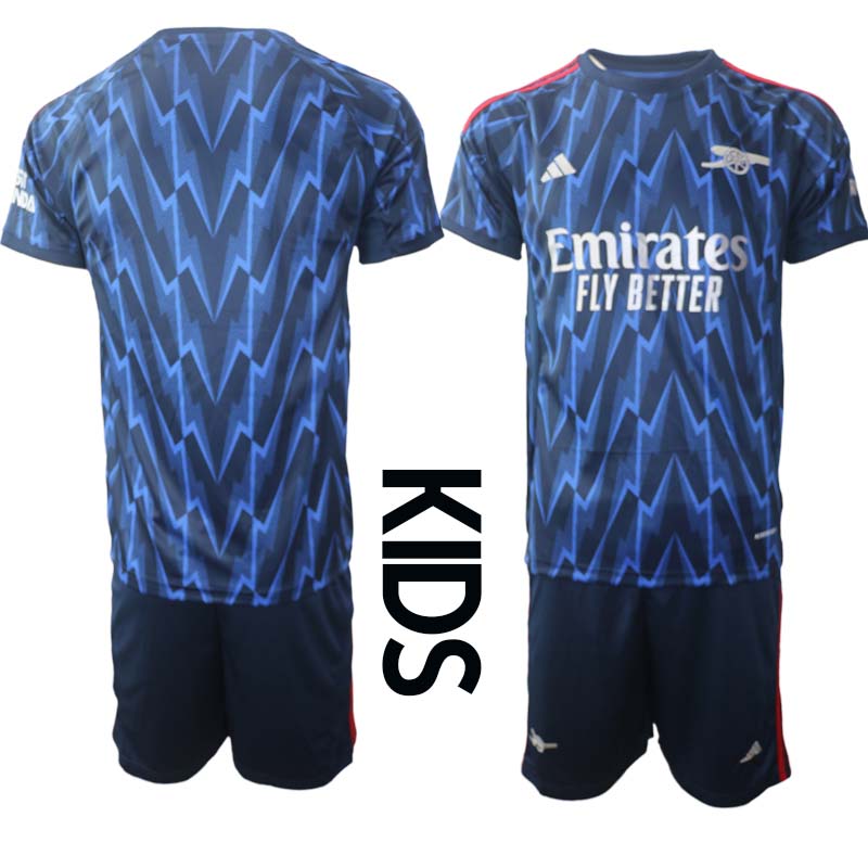 Barn Fotbollströja Arsenal Bortaställ 2025/26 eget tryck
