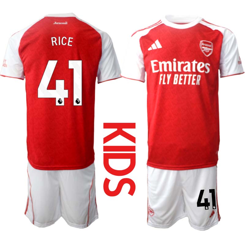 Billiga Fotbollsset Barn Arsenal Hemmaställ 2025/26 Declan Rice 41
