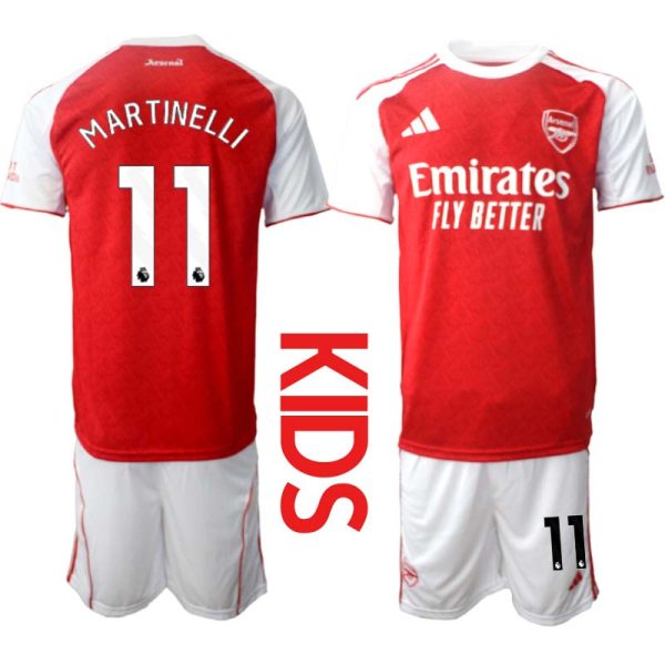 Billiga Fotbollsset Barn Arsenal Hemmaställ 2025/26 Gabriel Martinelli 11