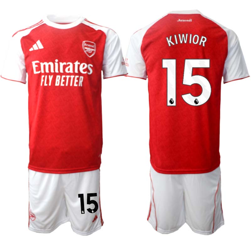 Billiga Fotbollströja Herr Arsenal Hemmaställ 2025/26 Jakub Kiwior 15