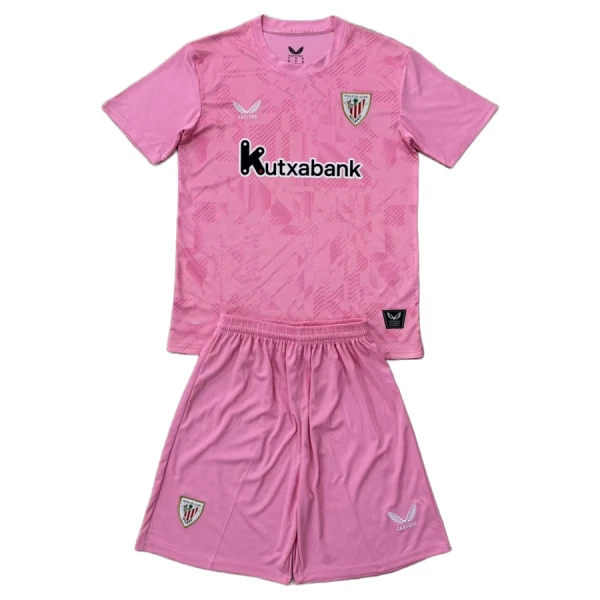 Fotbollskläder Set Barn Athletic Bilbao Målvakt Bortatröja 2025/26 Rosa