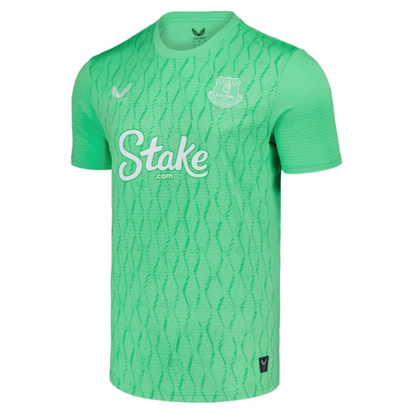 Billiga Fotbollskläder Everton Målvaktströja 2025/26 Grön Kortärmad