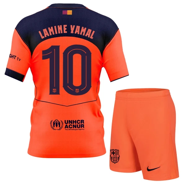 Fotbollskläder Set Barn FC Barcelona Tredjeställ 2025/26 Lamine Yamal 10