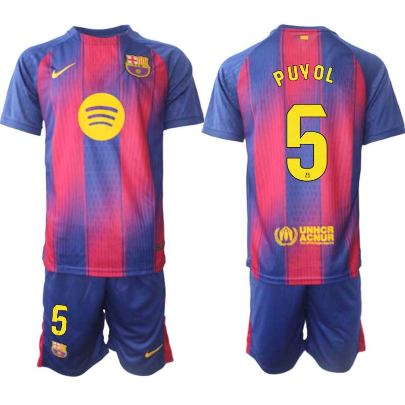 Matchställ Fotboll FC Barcelona Hemmaställ 2025/26 Carles Puyol 5
