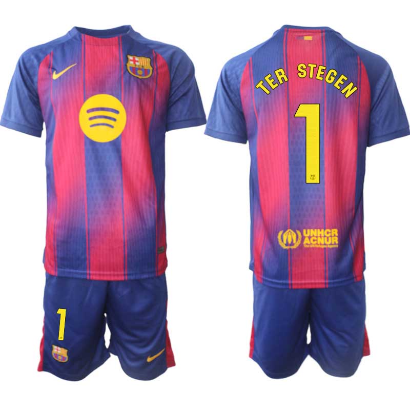 Matchtröjor FC Barcelona Hemmaställ 2025/26 Marc-André ter Stegen 1