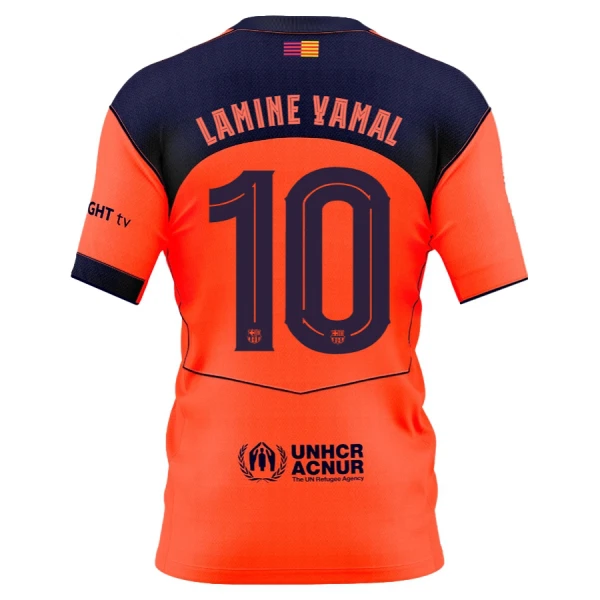 Billiga Fotbollströjor Herr FC Barcelona Tredjetröja 2025/26 Lamine Yamal 10