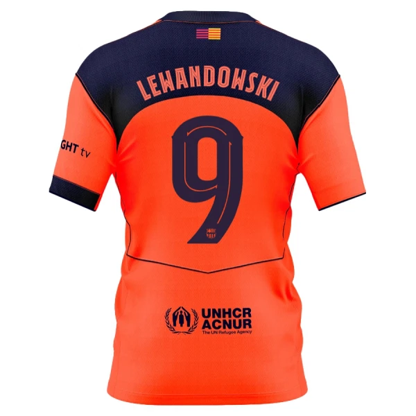 Fotbollströjor Billigt Herr FC Barcelona Tredjetröja 2025/26 Robert Lewandowski 9