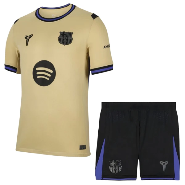 Fotbollskläder Barn FC Barcelona x Kobe Bryant 2025/26 Bortadräkt Fotbollsställ