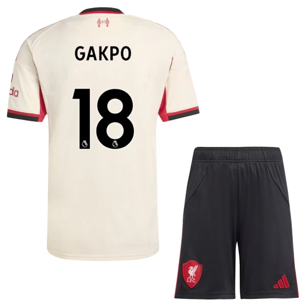 Fotbollströjor Barn Billiga Liverpool Bortaställ 2025/26 Cody Gakpo 18