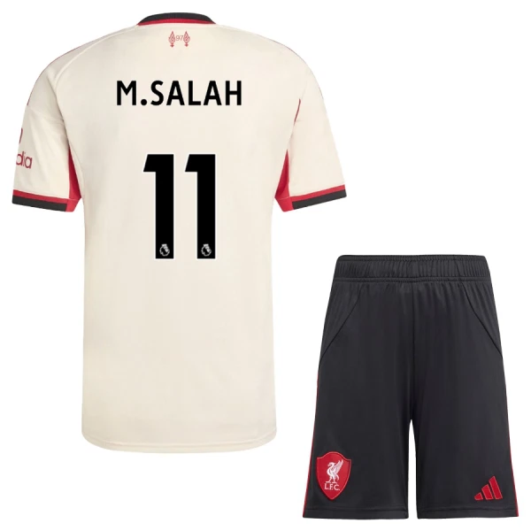 Fotbollskläder Set Barn Liverpool Bortaställ 2025/26 Mohamed Salah 11