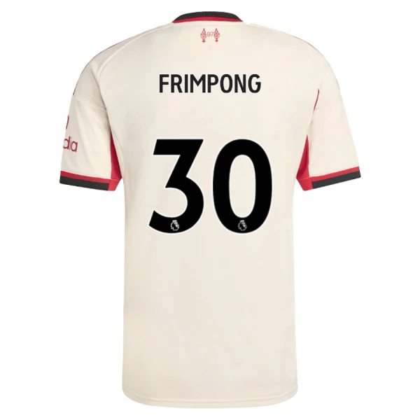 Billiga Fotbollströja Liverpool Bortatröja 2025/26 Jeremie Frimpong 30