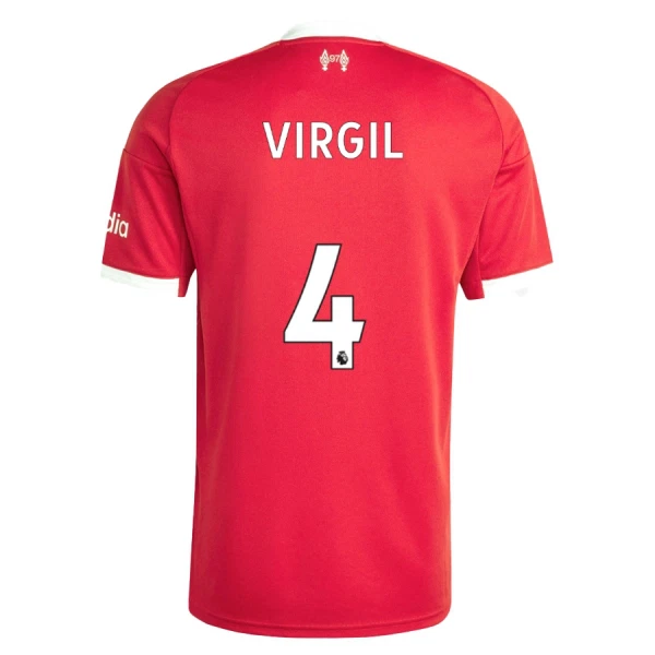Fotbollströjor med tryck Virgil van Dijk 4 Liverpool Hemmatröja 2025/26