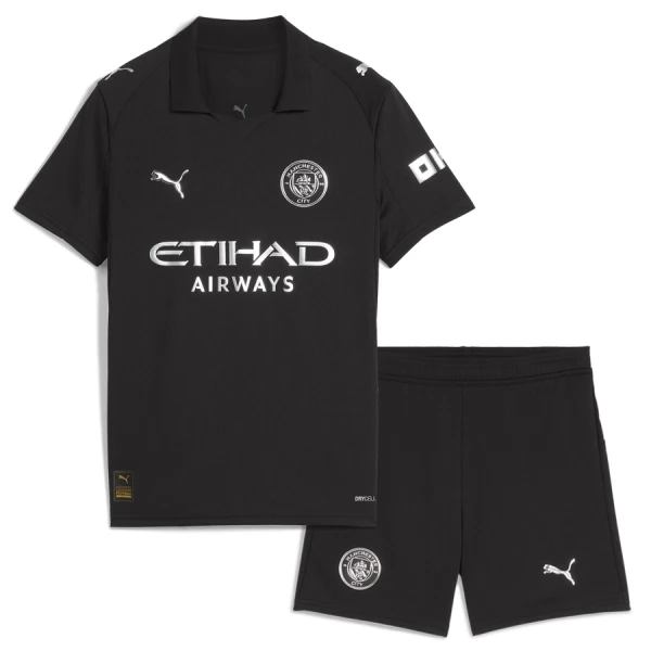 Fotbollskläder Barn Manchester City Bortatröja 2025/26 Kortärmad Fotbollsställ