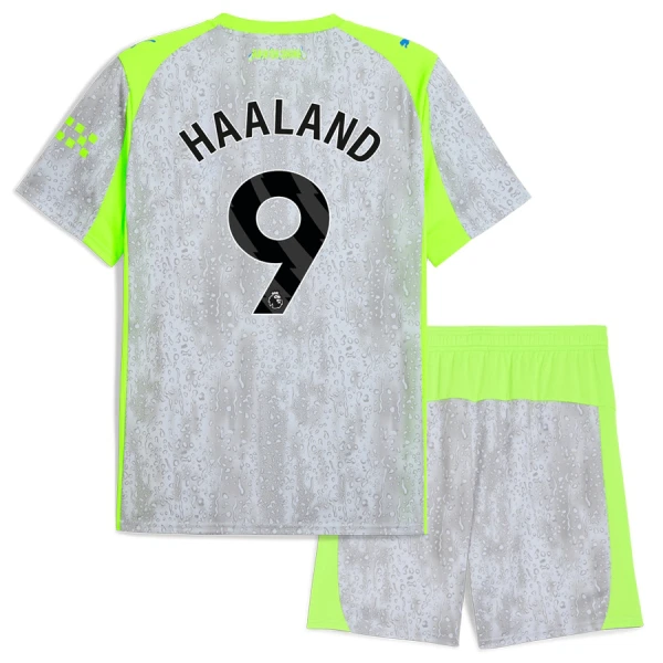 Billiga Fotbollströjor Barn Manchester City Tredjeställ 2025/26 Erling Haaland 9