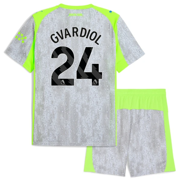 Billiga Fotbollströjor Barn Manchester City Tredjeställ 2025/26 Joško Gvardiol 24