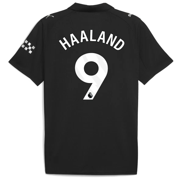 Billiga Fotbollströjor Herr Manchester City Bortatröja 2025/26 Kortärmad Erling Haaland 9