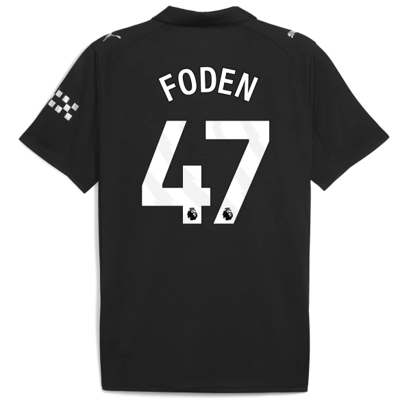 Manchester City Bortatröja 2025/26 Herr Kortärmad Phil Foden 47