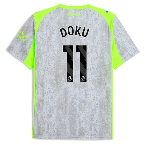 Billiga Fotbollströjor Herr Manchester City Tredjetröja 2025/26 Jérémy Doku 11