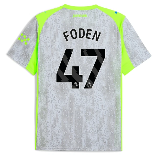 Billiga Fotbollströjor Herr Manchester City Tredjetröja 2025/26 Phil Foden 47