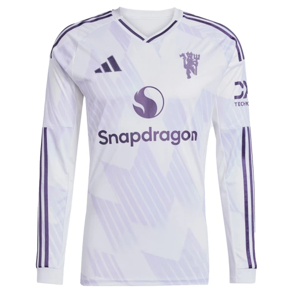 Billiga Fotbollströjor Herr Manchester United Bortatröja 2025/26 Långärmad