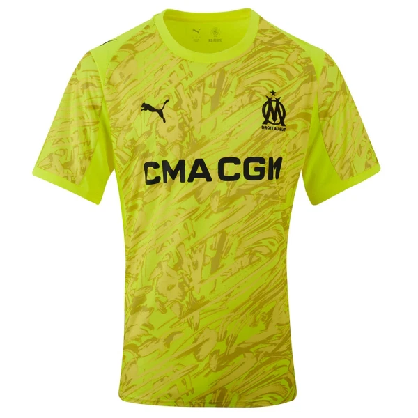 Barn Fotbollströja Olympique de Marseille Gul Målvaktströja 2025/26