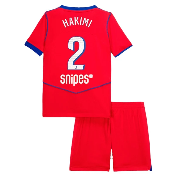 Fotbollskläder Set Barn Paris Saint-Germain Tredjeställ 2025/26 Achraf Hakimi 2