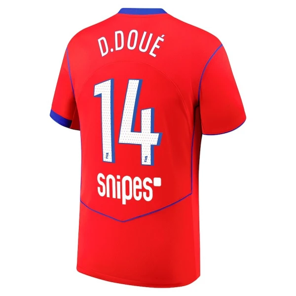 Matchtröjor Herr Paris Saint-Germain Tredjetröja 2025/26 Désiré Doué 14
