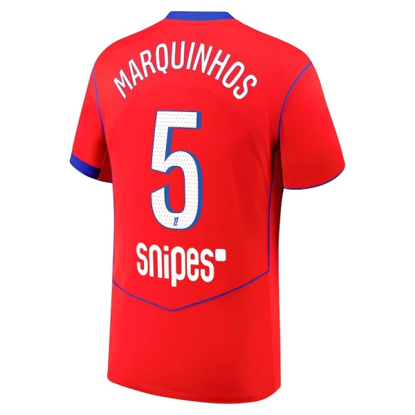 Fotbollströjor Billigt Herr Paris Saint-Germain Tredjetröja 2025/26 Marquinhos 5