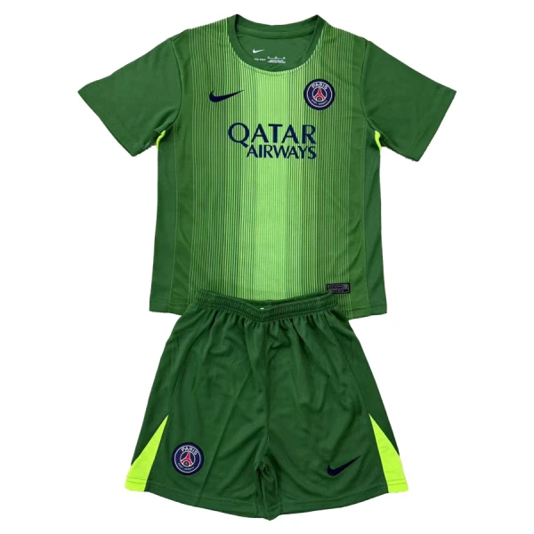 Paris Saint-Germain Målvakt Barn 2025/26 Kortärmad Fotbollströja + Shorts