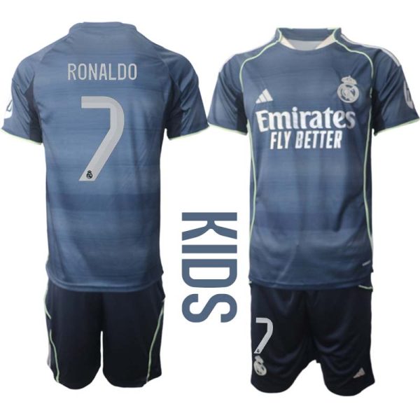 Fotbollströjor Billigt Barn Real Madrid Borta 2025/26 Cristiano Ronaldo 7