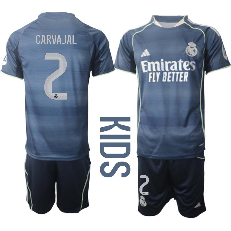 Fotbollströjor Billigt Barn Real Madrid Borta 2025/26 Daniel Carvajal 2