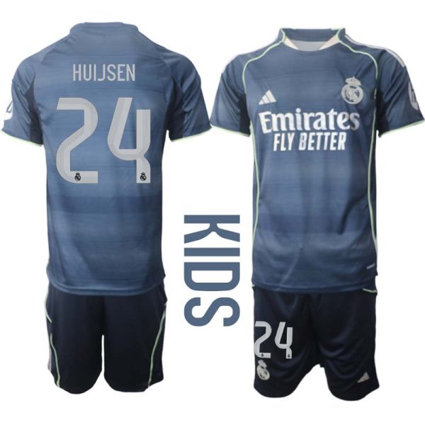 Billiga Fotbollströjor Barn Real Madrid Borta 2025/26 Dean Huijsen 24